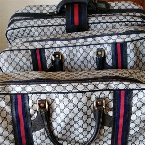 knock off gucci luggage set|knock off gucci bag.